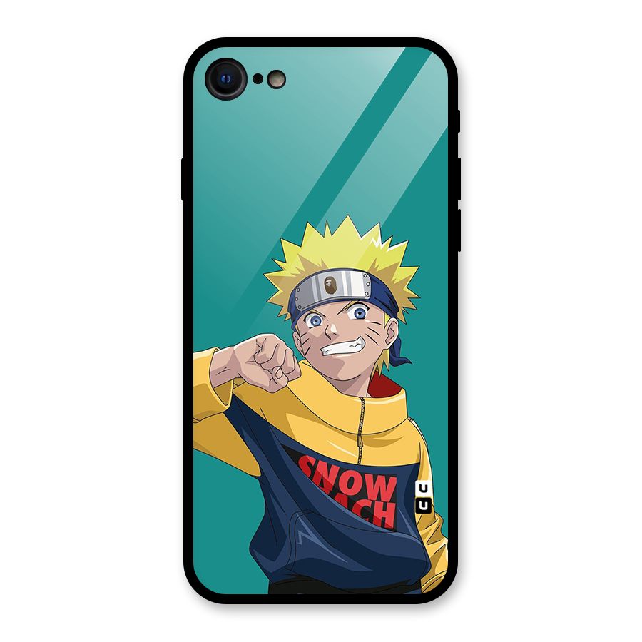 Naruto Snow Beach Art Glass Back Case for iPhone 7