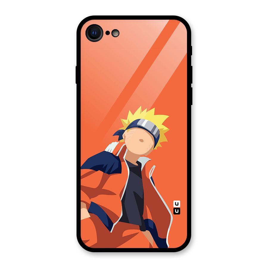 Naruto Uzumaki Minimalist Glass Back Case for iPhone 7