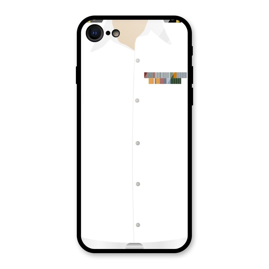 Navy Uniform Glass Back Case for iPhone 7