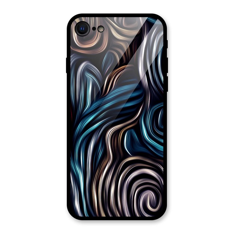 Oil Paint Artwork Glass Back Case for iPhone 7