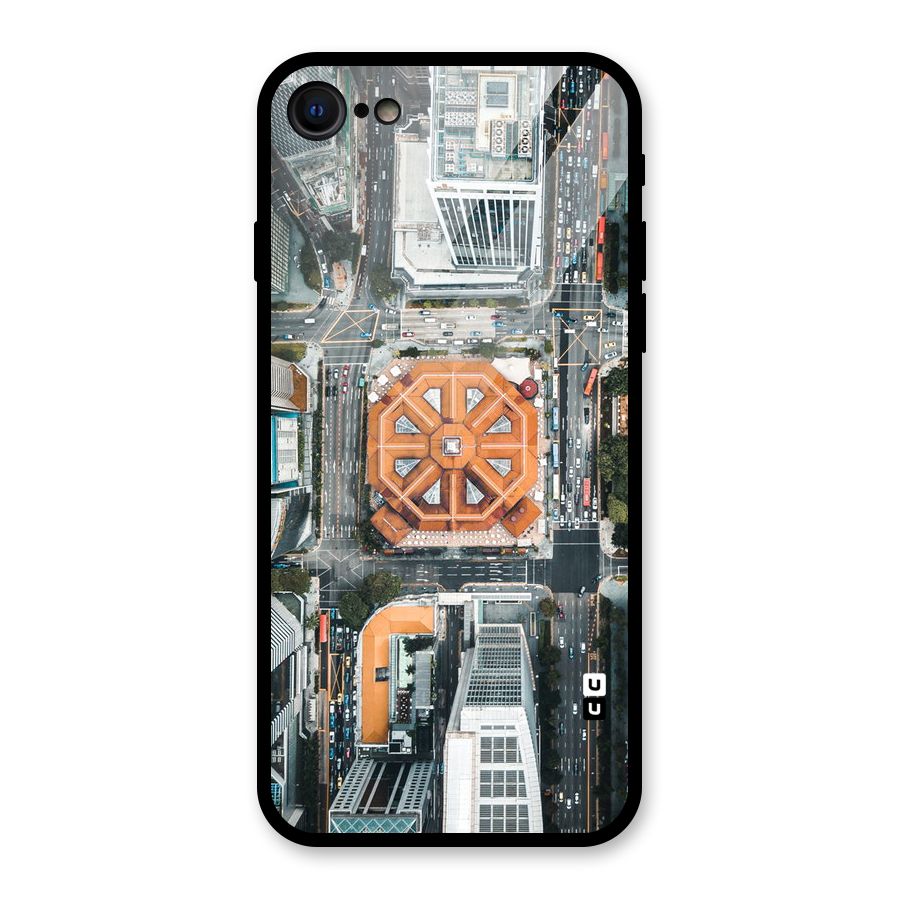 Orange Dome Glass Back Case for iPhone 7