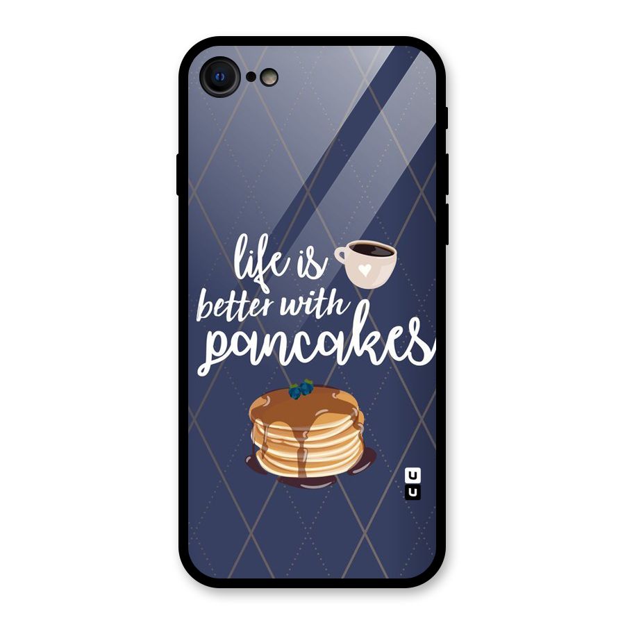 Pancake Life Glass Back Case for iPhone 7