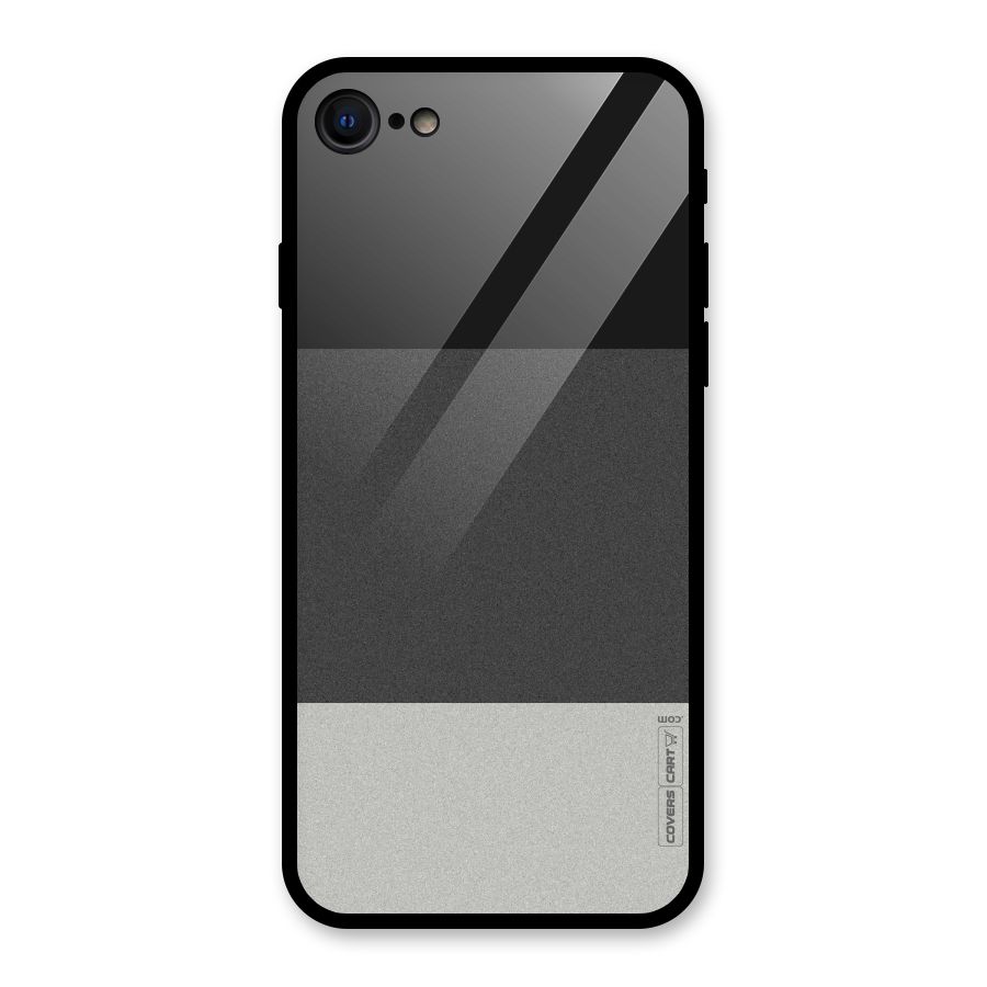 Pastel Black and Grey Glass Back Case for iPhone 7