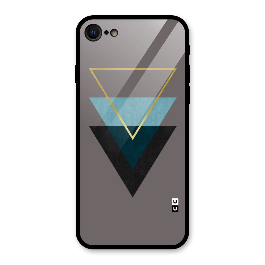 Pastel Triangle Glass Back Case for iPhone 7