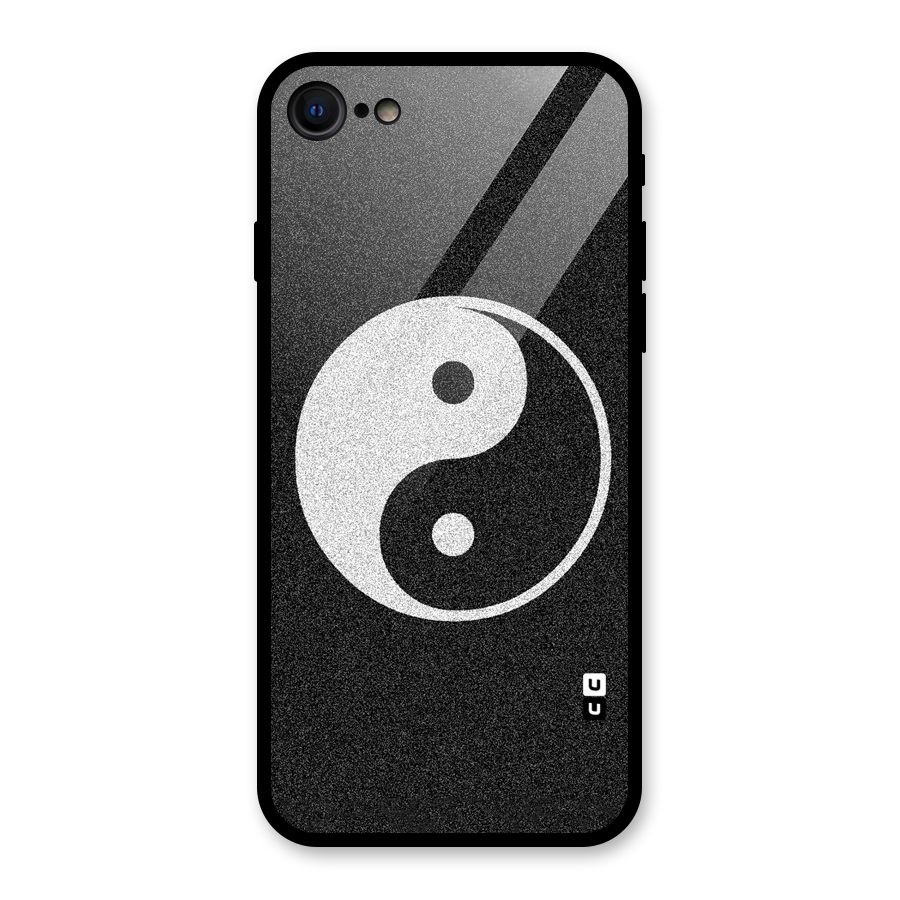 Peace Disorted Glass Back Case for iPhone 7