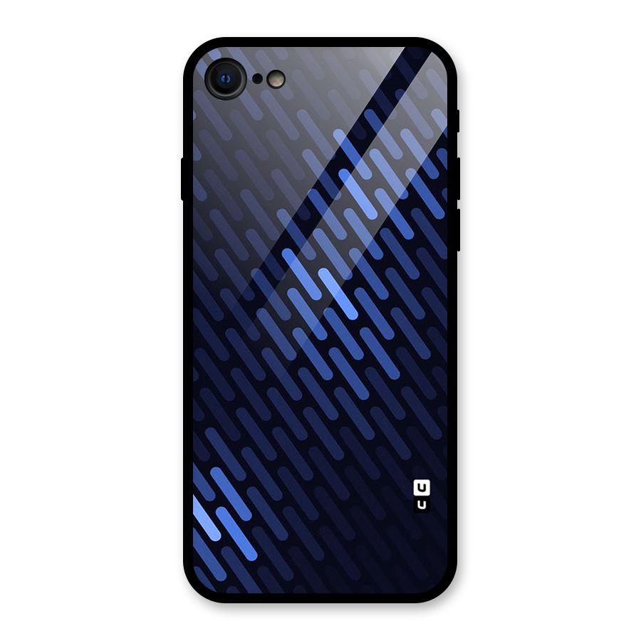 Pipe Shades Pattern Printed Glass Back Case for iPhone 7