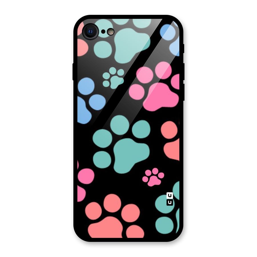 Puppy Paws Glass Back Case for iPhone 7