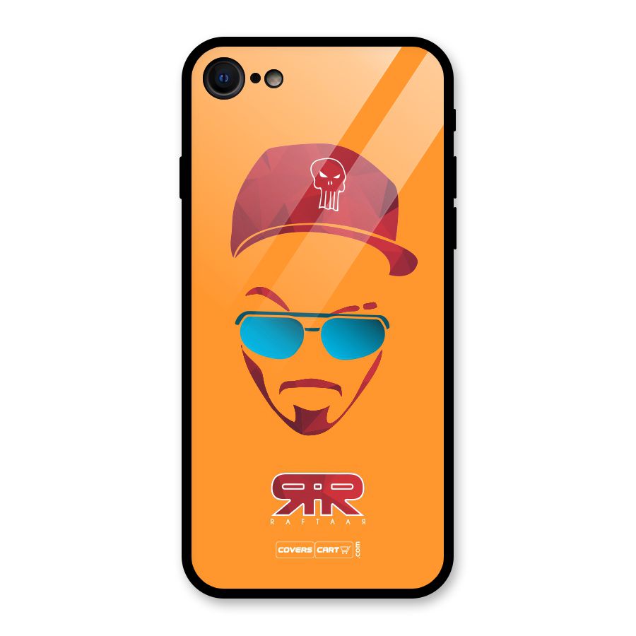 Raftaar Orange Glass Back Case for iPhone 7