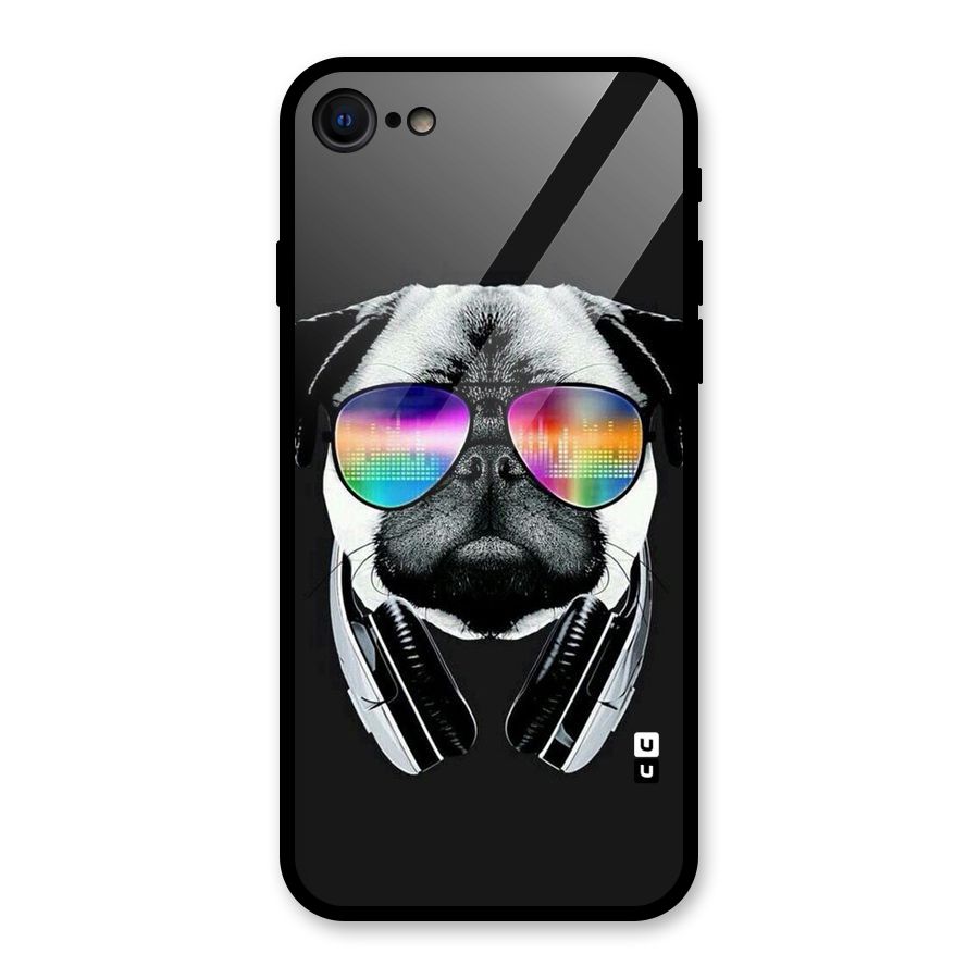 Rainbow Dog Swag Glass Back Case for iPhone 7