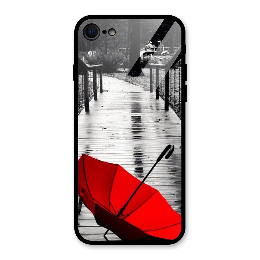 Red Umbrella Glass Back Case for iPhone 7