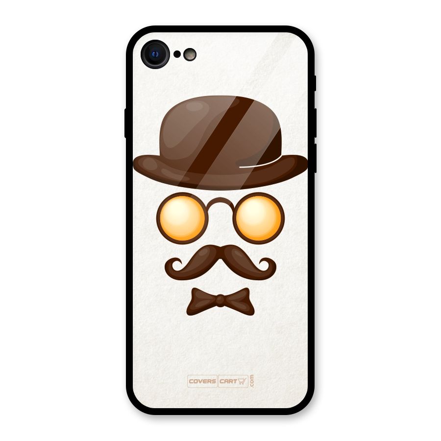 Retro Style Glass Back Case for iPhone 7