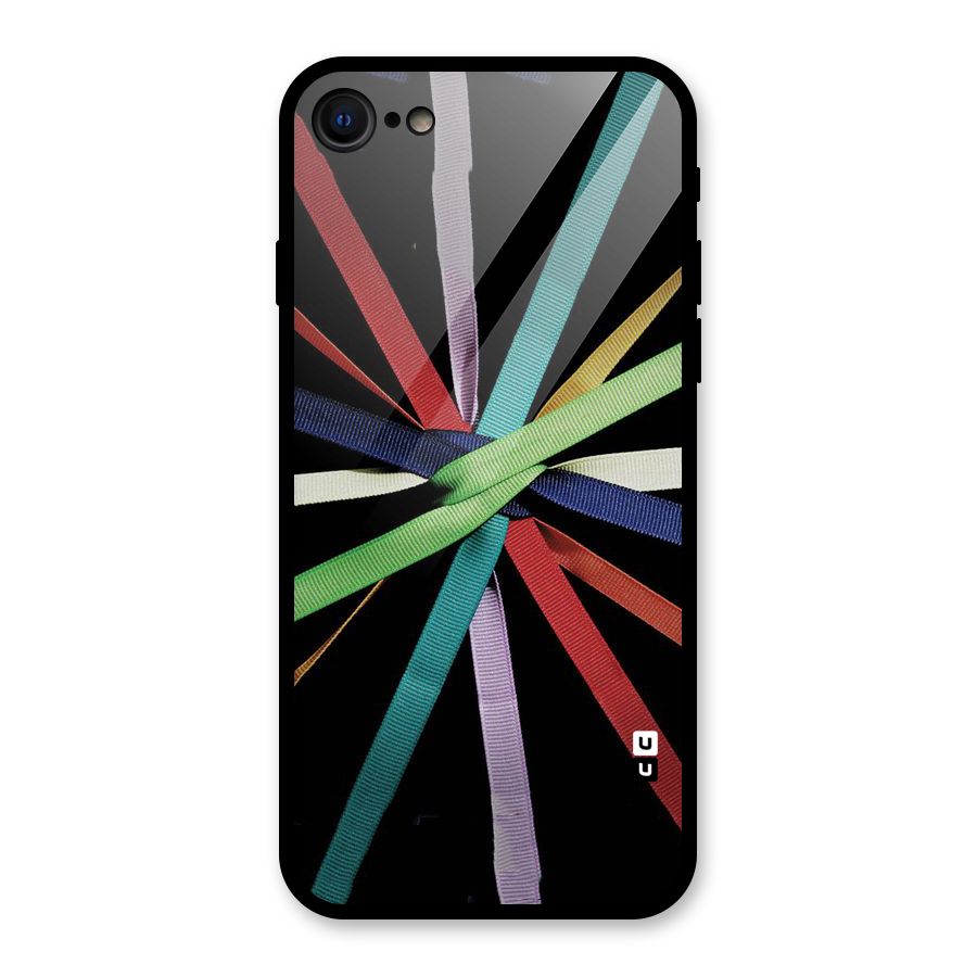 Ribbon Design Glass Back Case for iPhone 7