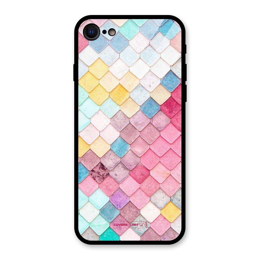 Rocks Pattern Design Glass Back Case for iPhone 7