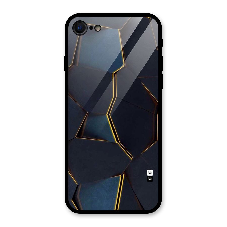 Royal Abstract Glass Back Case for iPhone 7