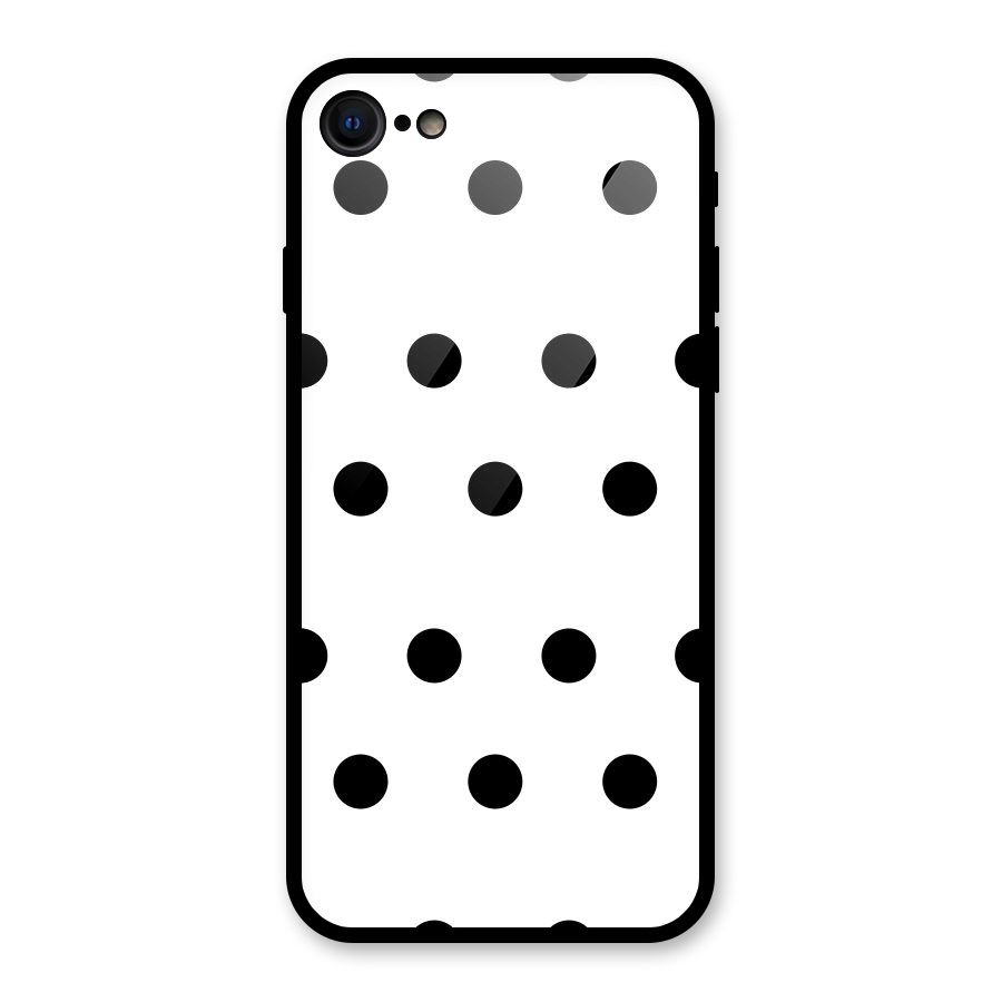 Royal Polka Dots Glass Back Case for iPhone 7