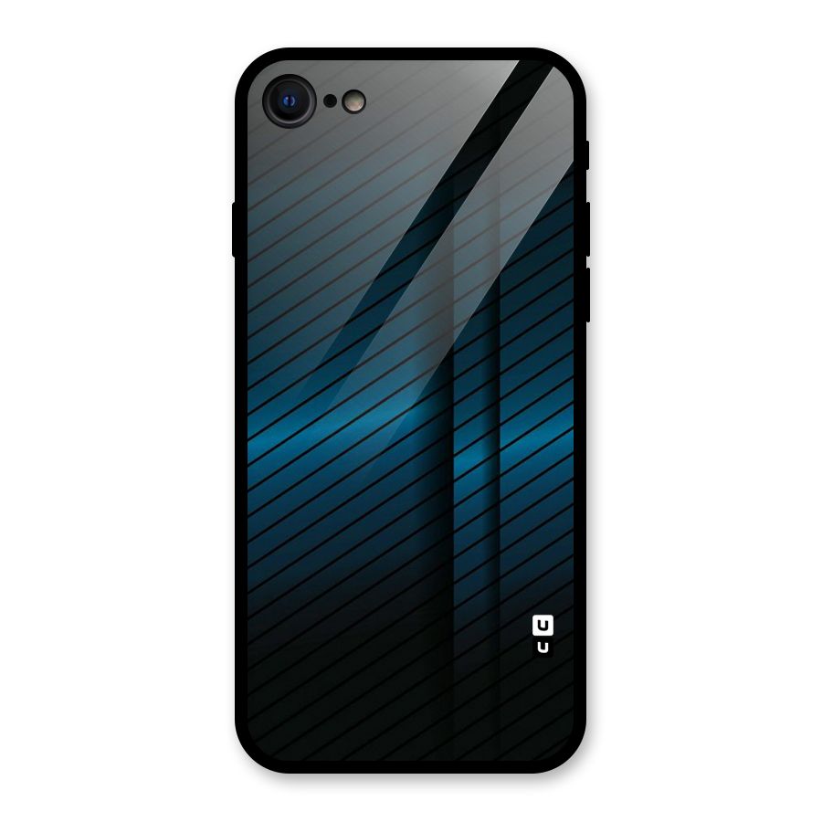 Royal Shade Blue Glass Back Case for iPhone 7