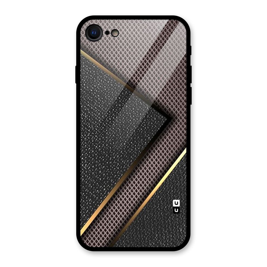 Rugged Polka Design Glass Back Case for iPhone 7