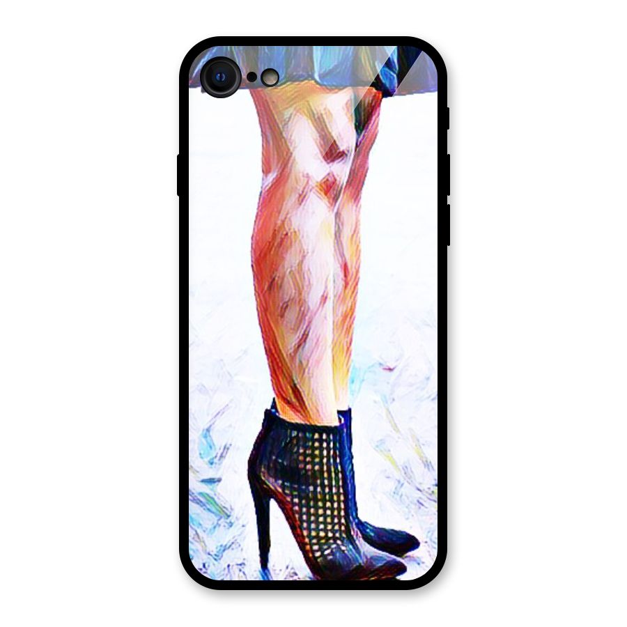 Sassy Heels Glass Back Case for iPhone 7