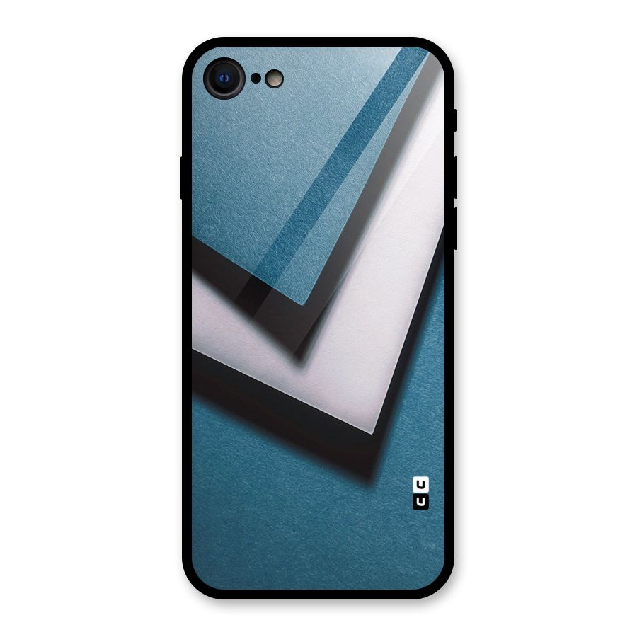 Simple Right Tick Glass Back Case for iPhone 7