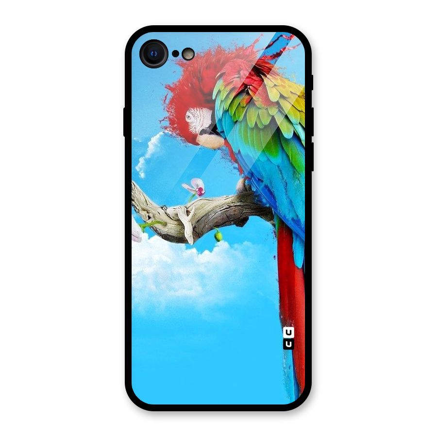Sky Parrot Glass Back Case for iPhone 7