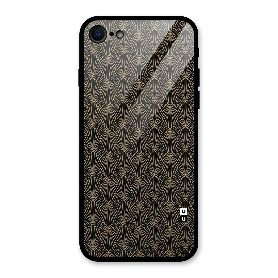 Small Hills Lines Glass Back Case for iPhone 7