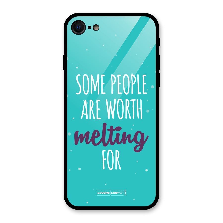 Some People Are Worth Melting For Glass Back Case for iPhone 7