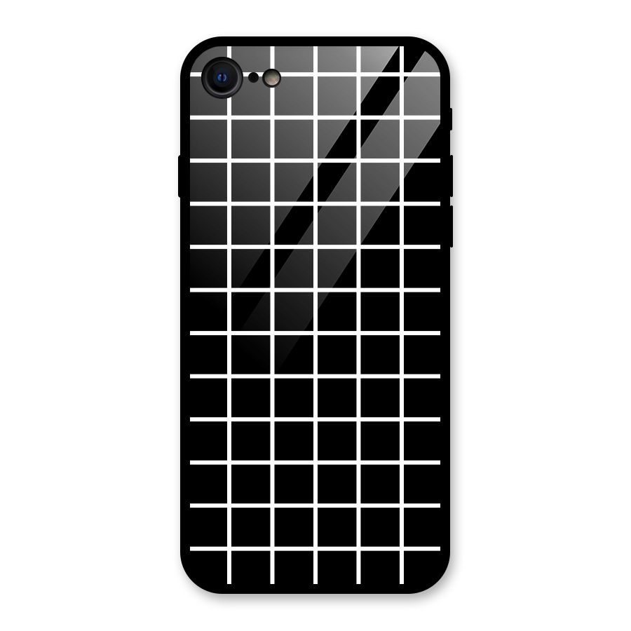 Square Puzzle Glass Back Case for iPhone 7