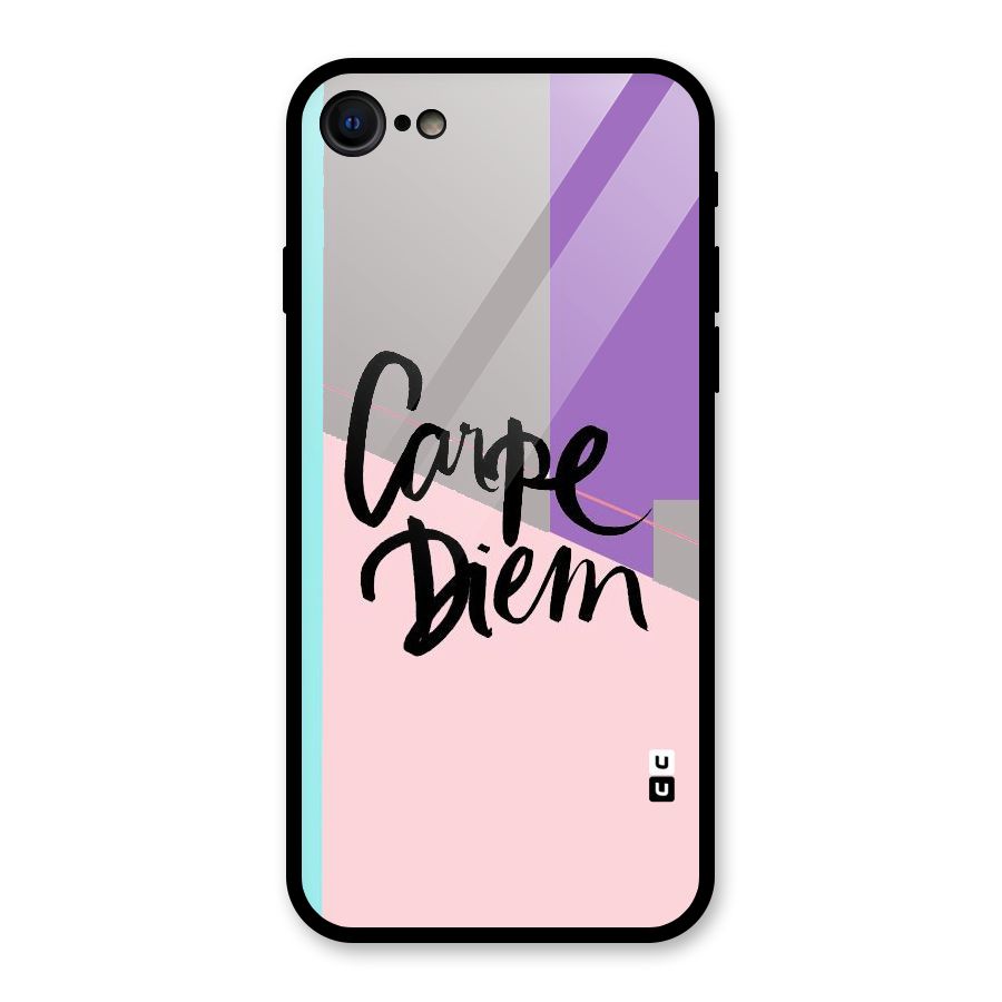 Stripes Black Diem Glass Back Case for iPhone 7