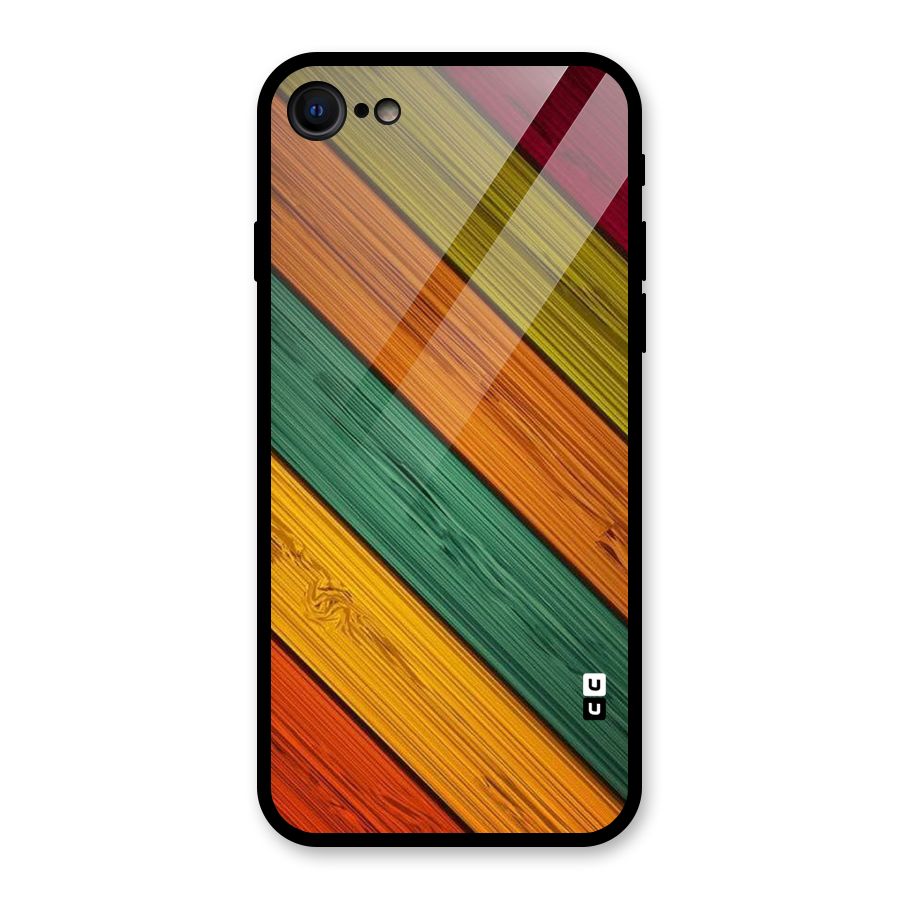 Stripes Classic Design Glass Back Case for iPhone 7