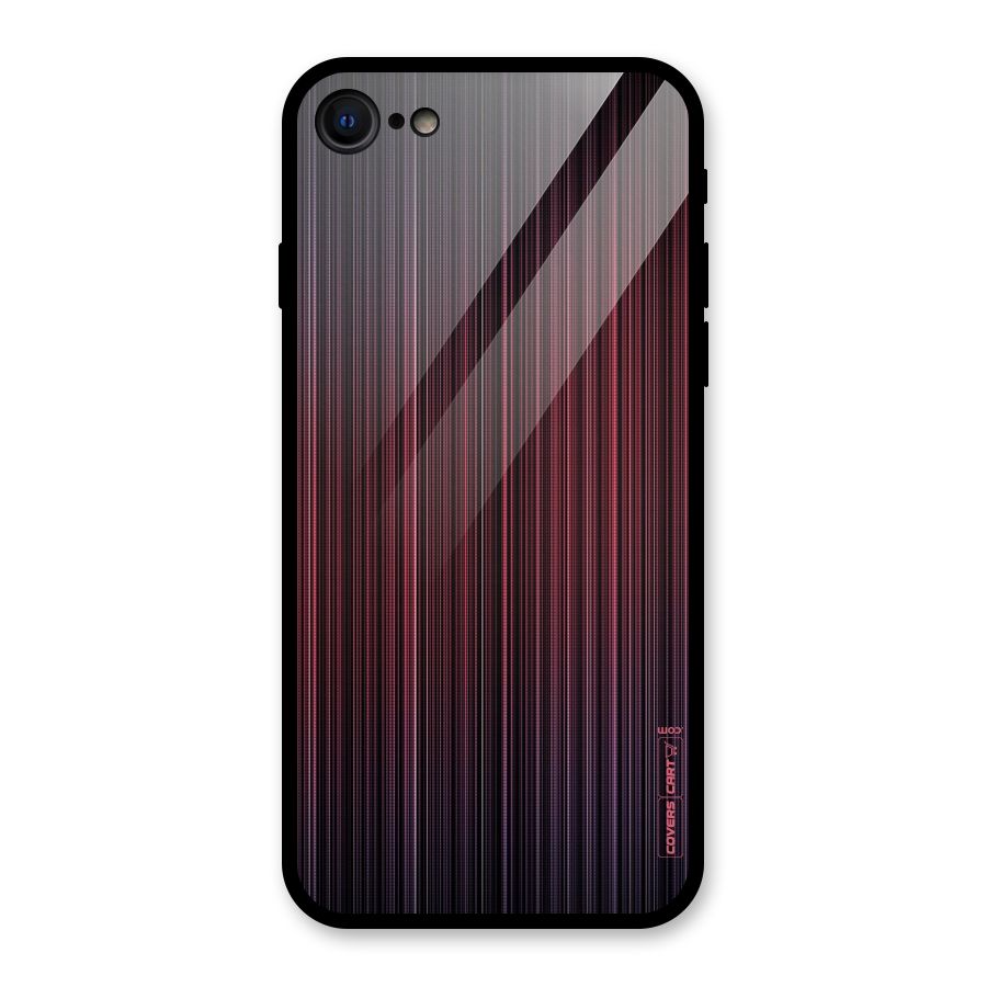 Stripes Gradiant Glass Back Case for iPhone 7