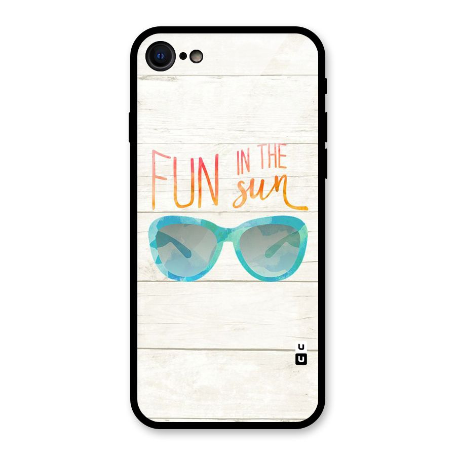 Sun Fun Glass Back Case for iPhone 7