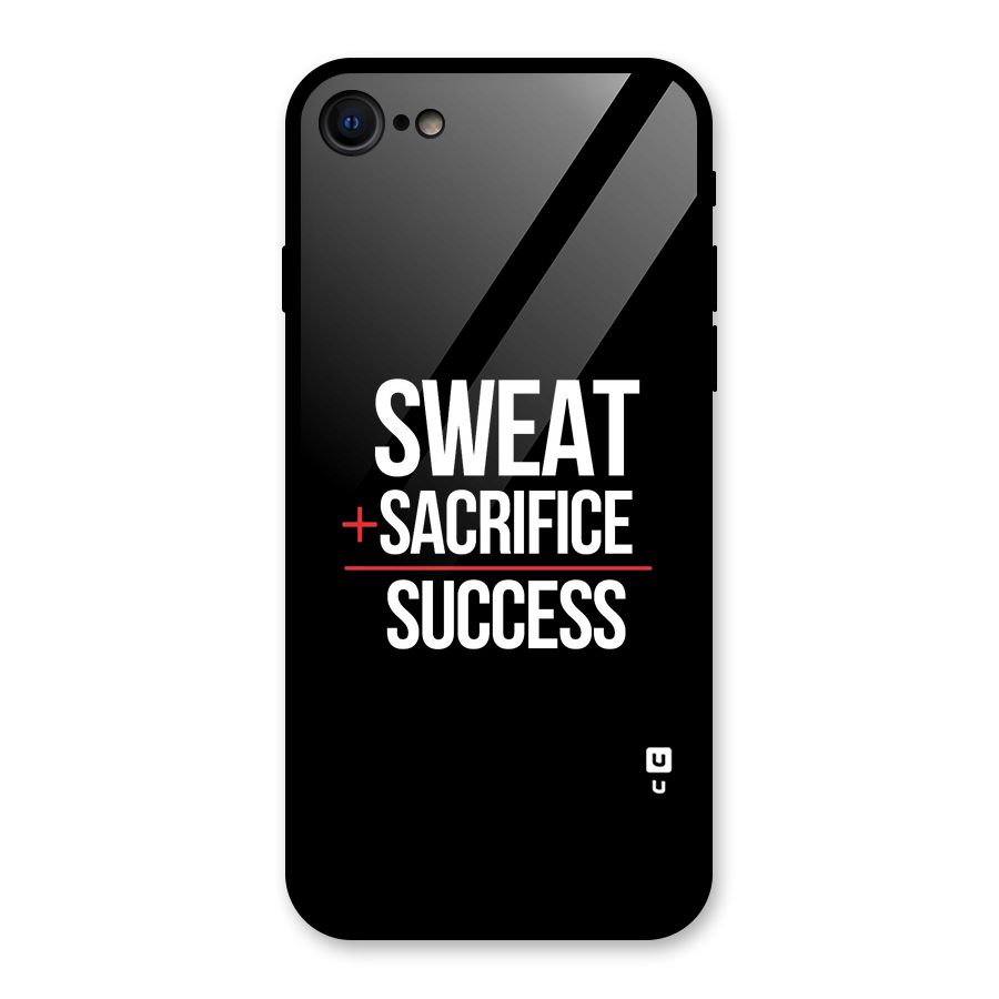 Sweat Sacrifice Success Glass Back Case for iPhone 7