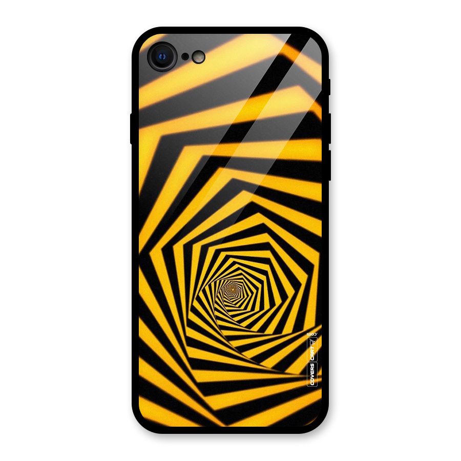 Taxi Pattern Glass Back Case for iPhone 7