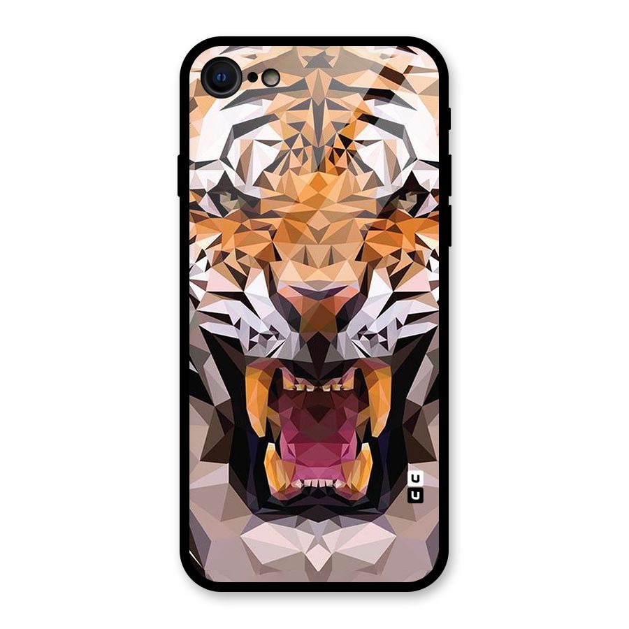 Tiger Abstract Art Glass Back Case for iPhone 7