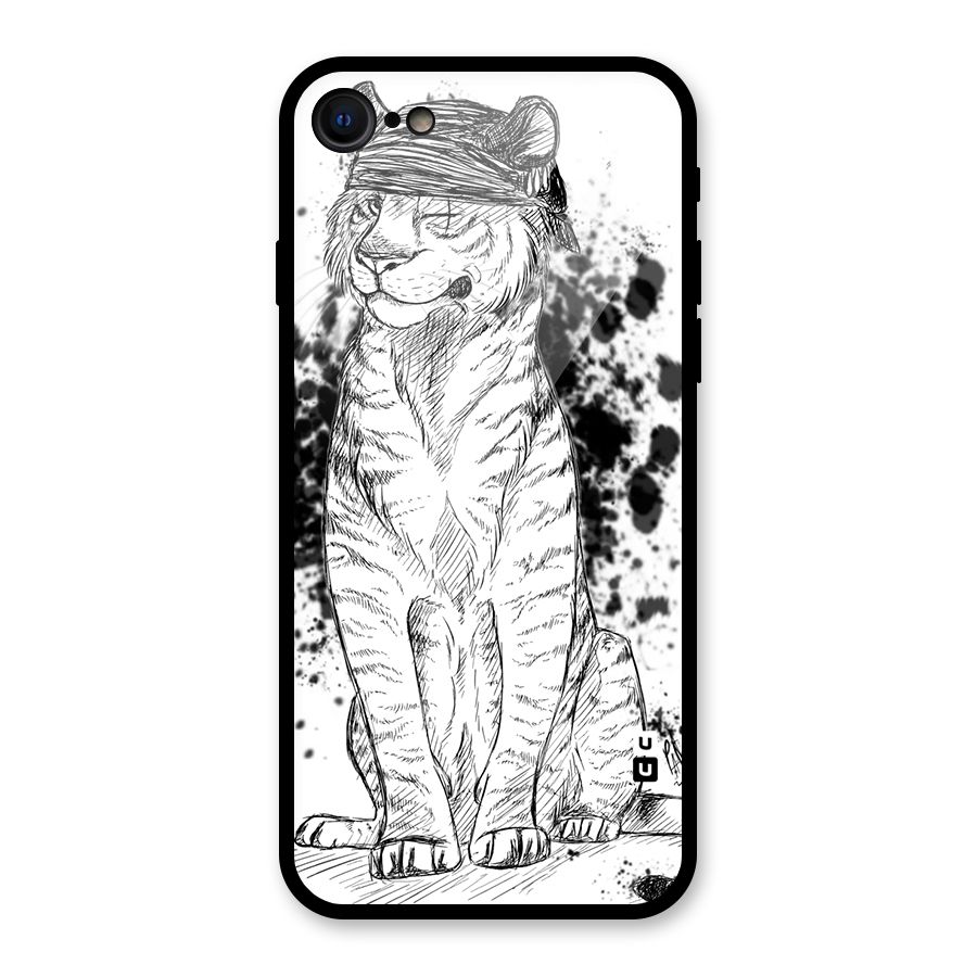 Tiger Wink Glass Back Case for iPhone 7