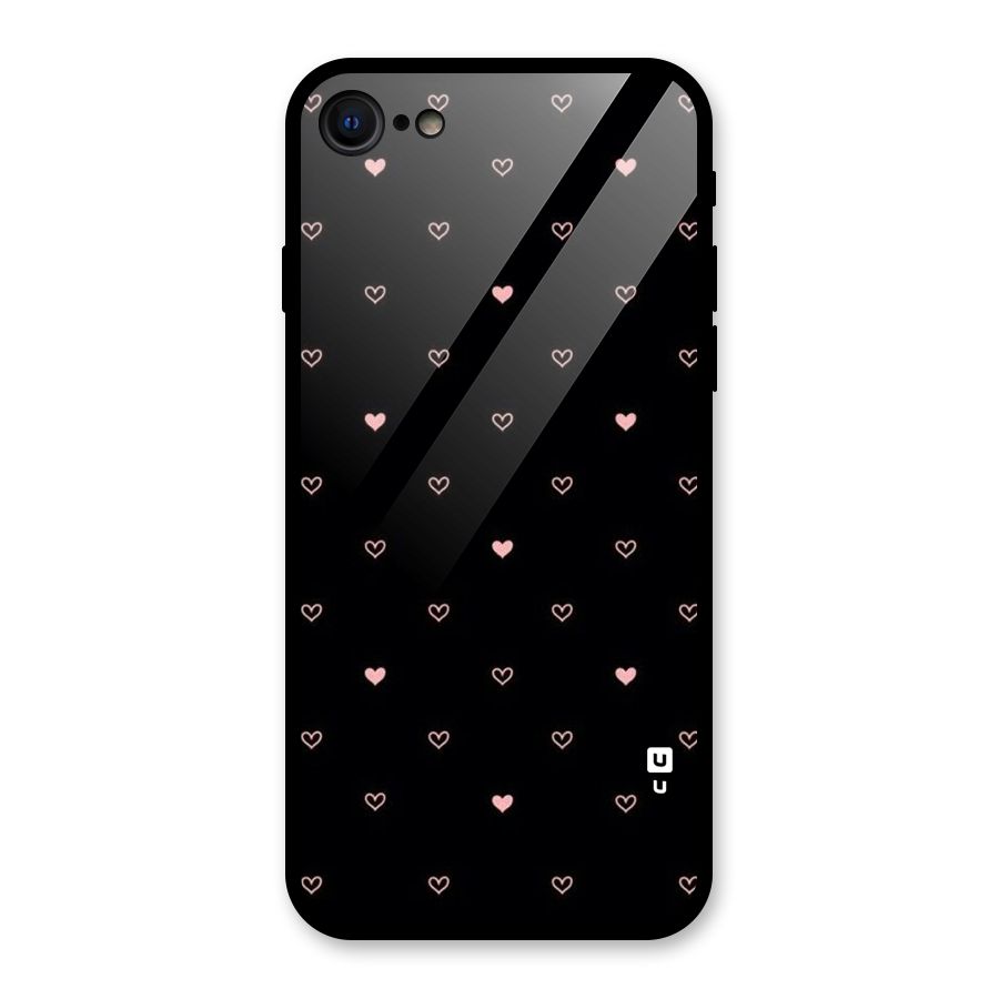 Tiny Little Pink Pattern Glass Back Case for iPhone 7