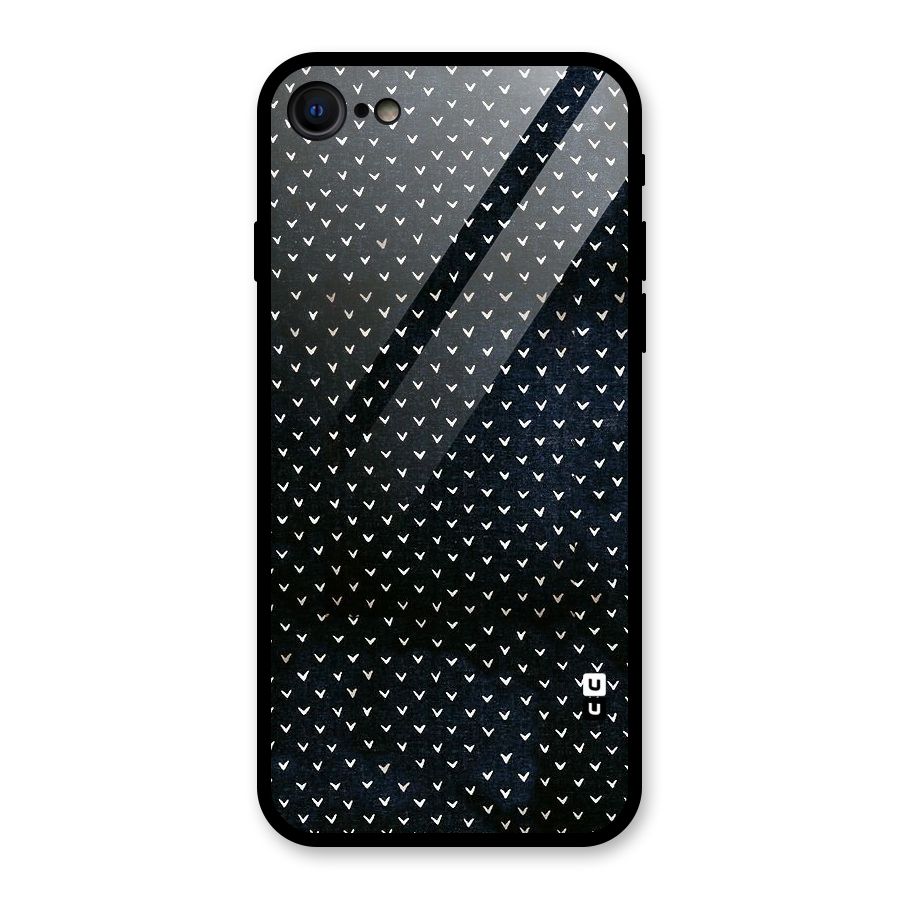 Tiny White Hearts Glass Back Case for iPhone 7
