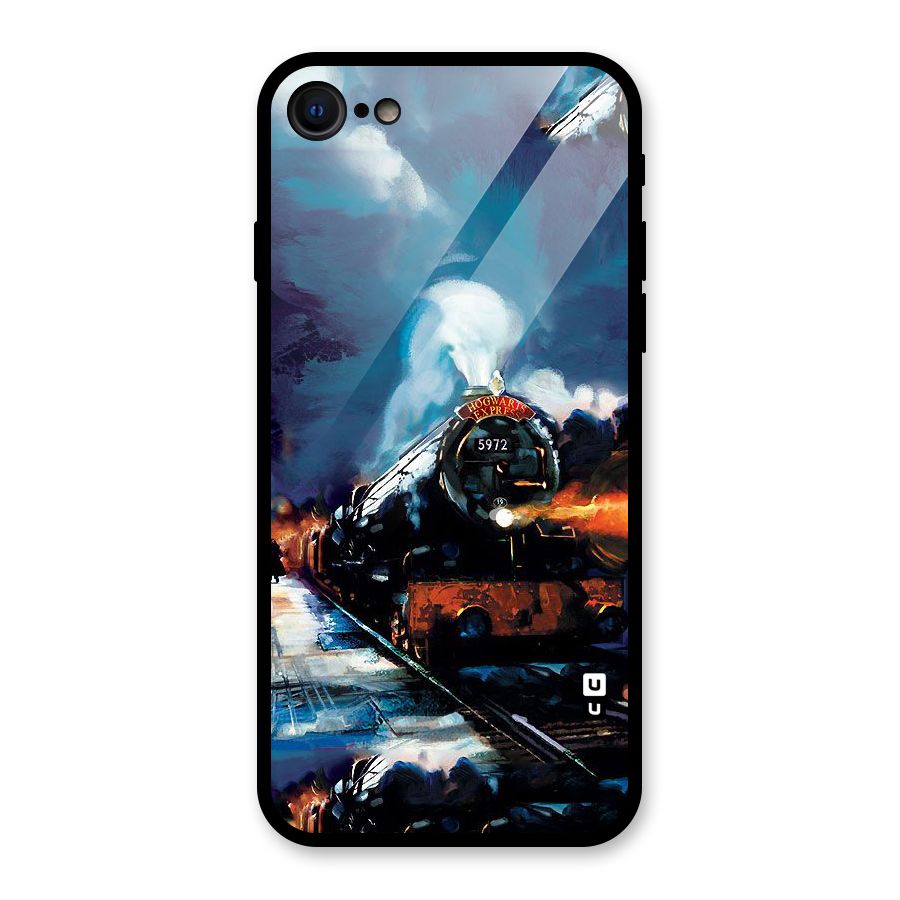 Train Art Glass Back Case for iPhone 7