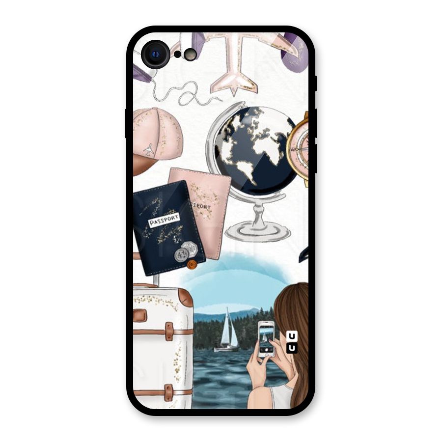 Travel Diaries Glass Back Case for iPhone 7