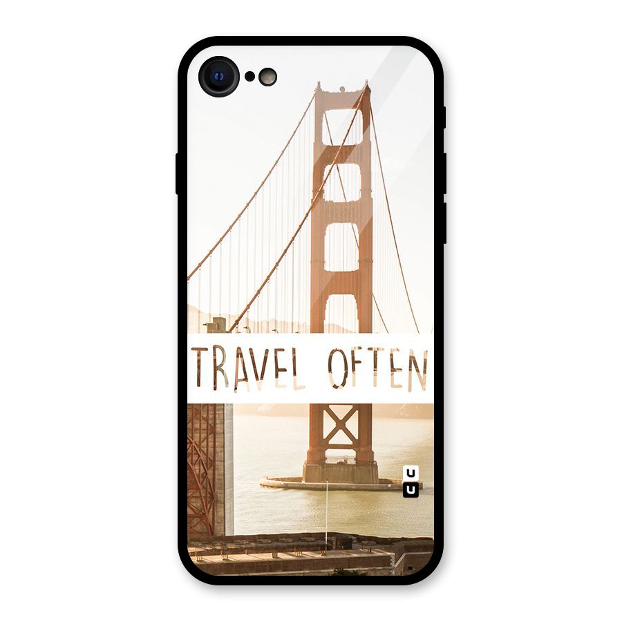 Travel Often Glass Back Case for iPhone 7