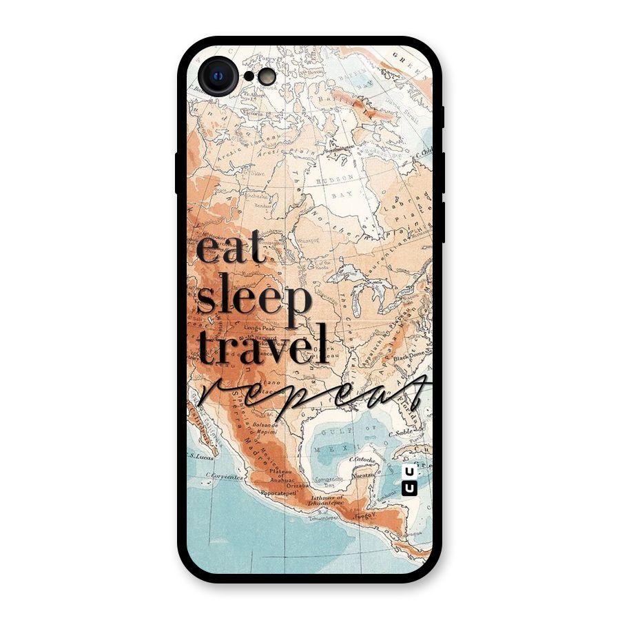 Travel Repeat Glass Back Case for iPhone 7