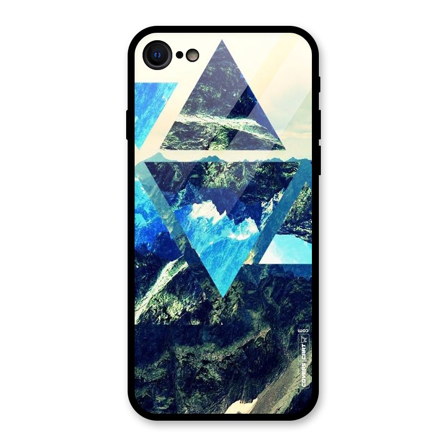 Triangular View Glass Back Case for iPhone 7