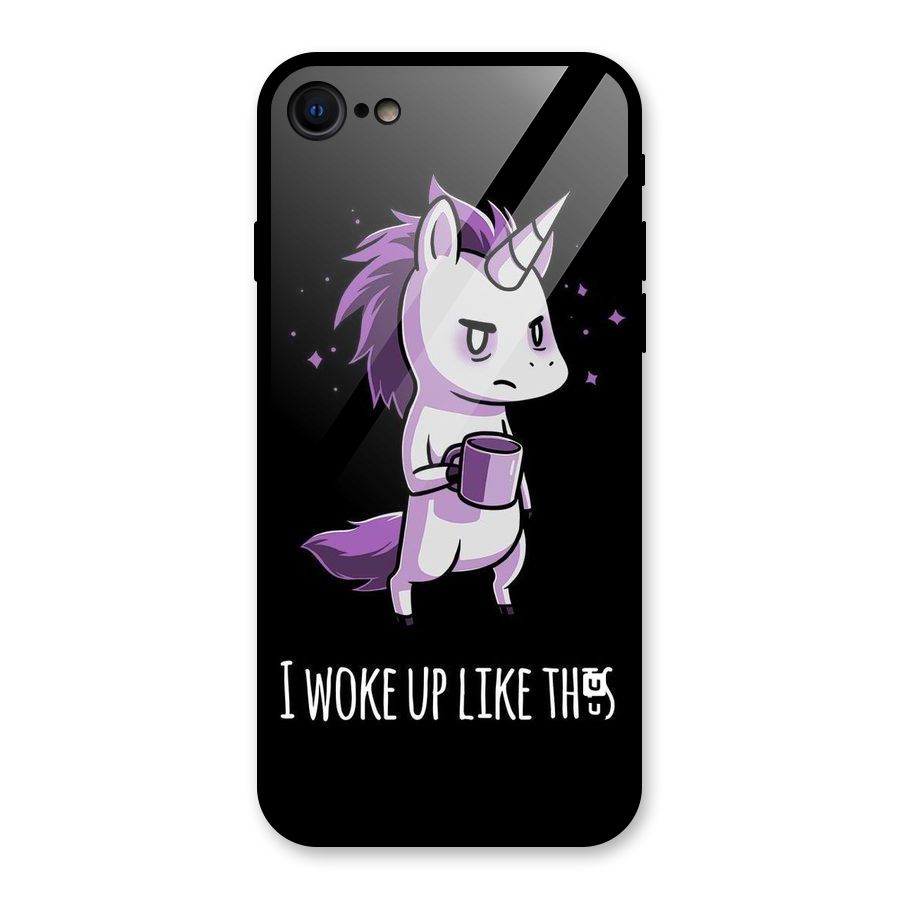Unicorn Morning Glass Back Case for iPhone 7
