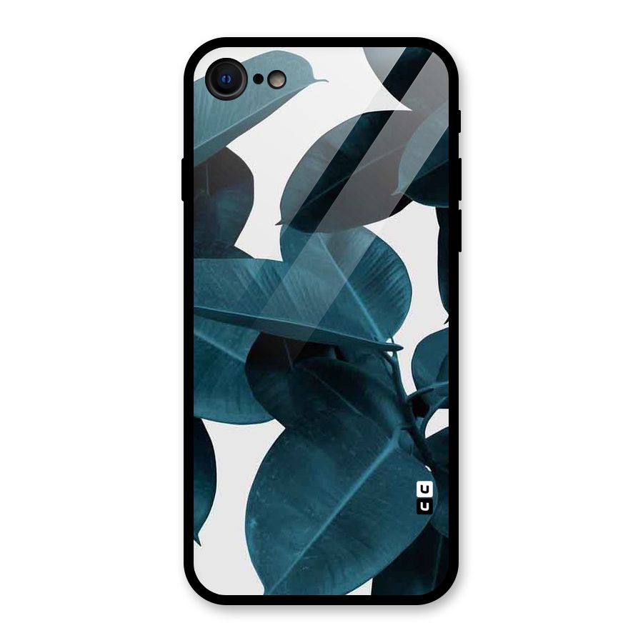 Very Aesthetic Leafs Glass Back Case for iPhone 7