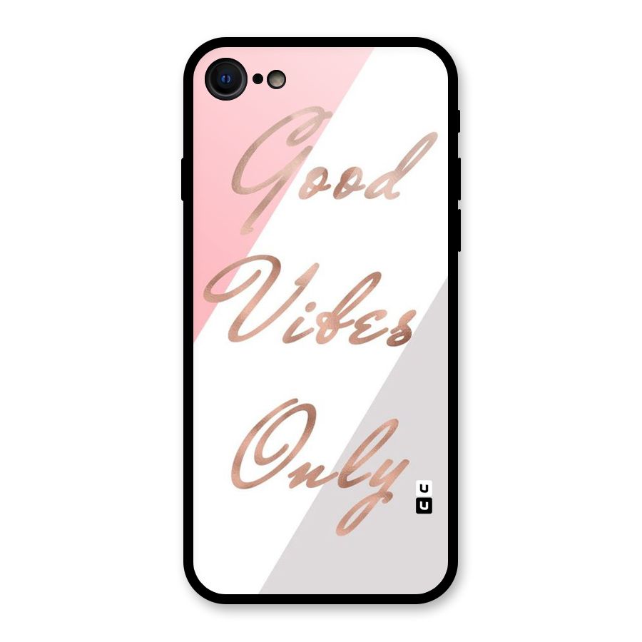 Vibes Classic Stripes Glass Back Case for iPhone 7