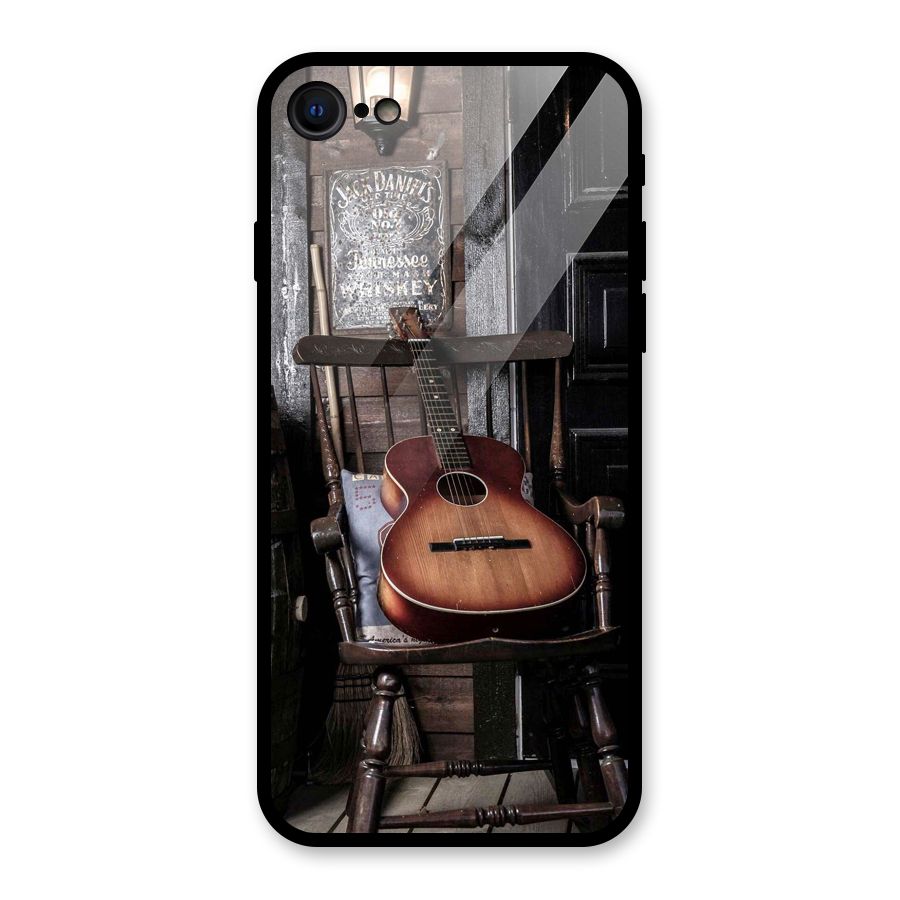 Vintage Chair Guitar Glass Back Case for iPhone 7