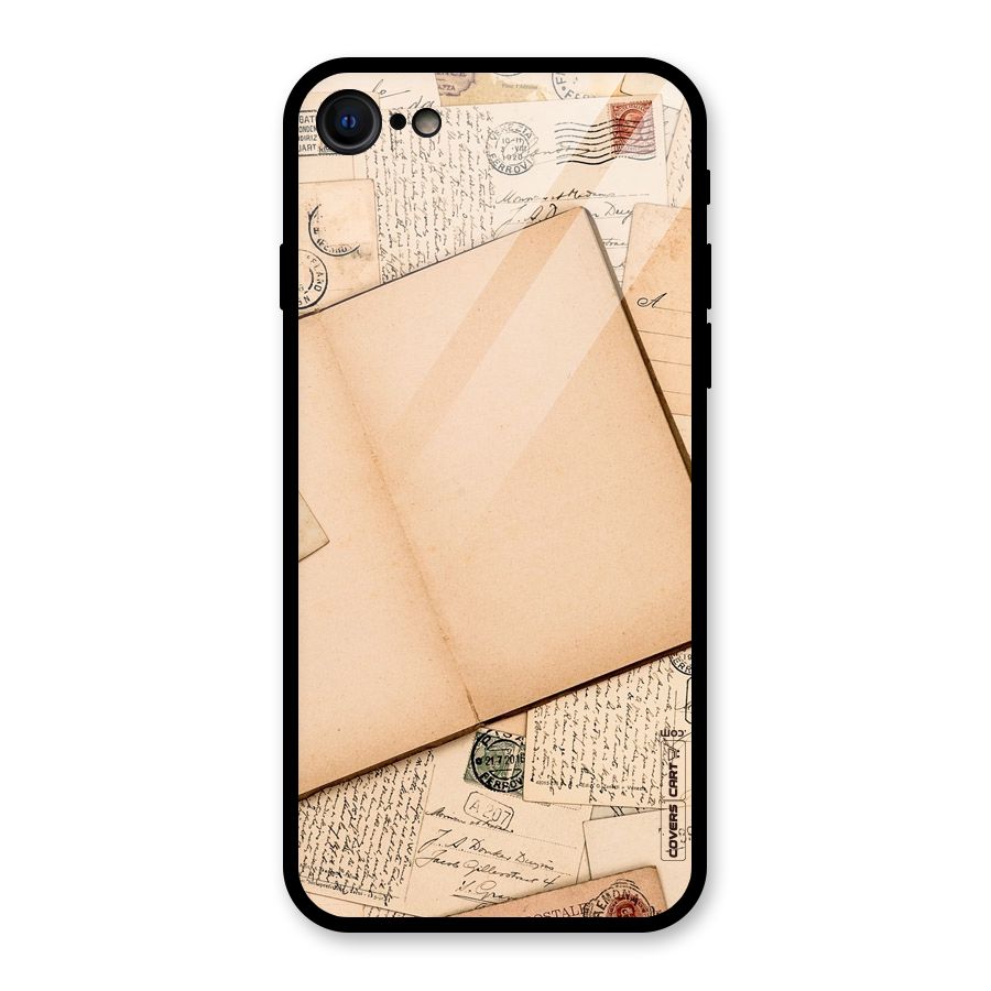 Vintage Journal Glass Back Case for iPhone 7