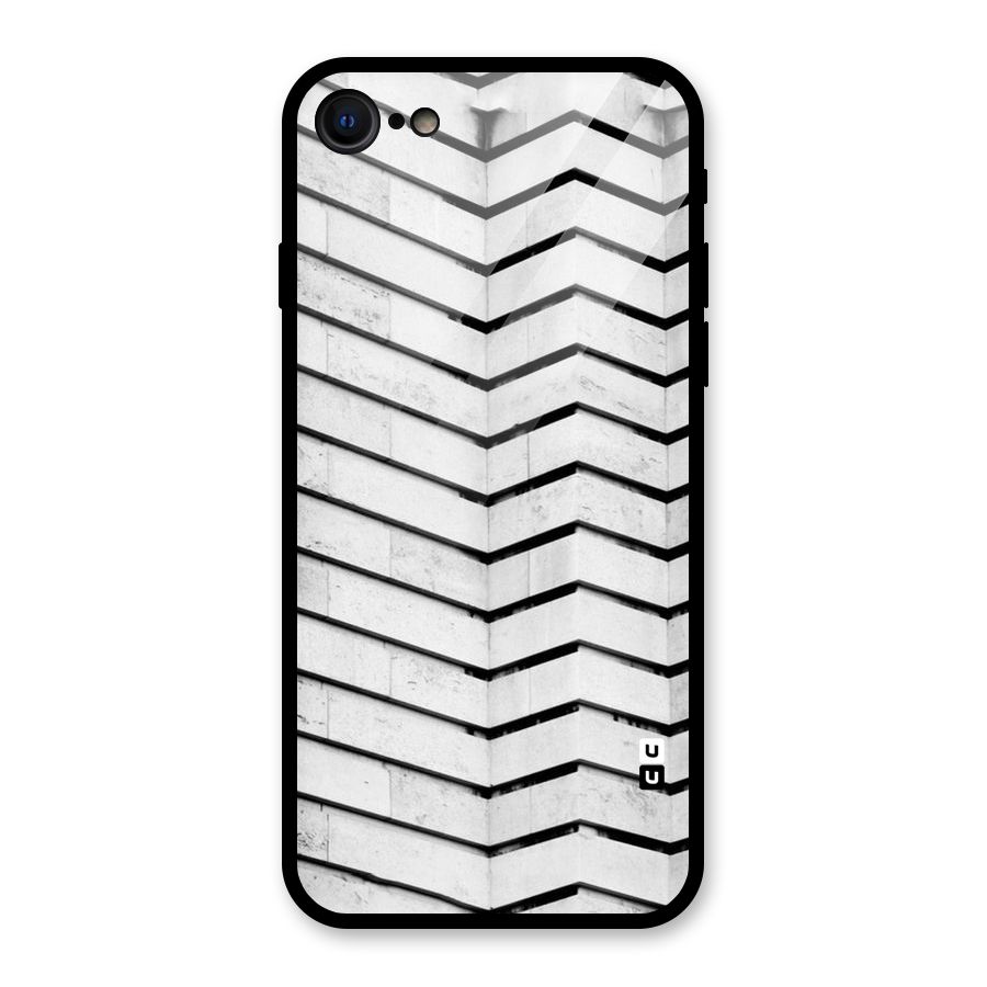 Wall Zig Zag Glass Back Case for iPhone 7
