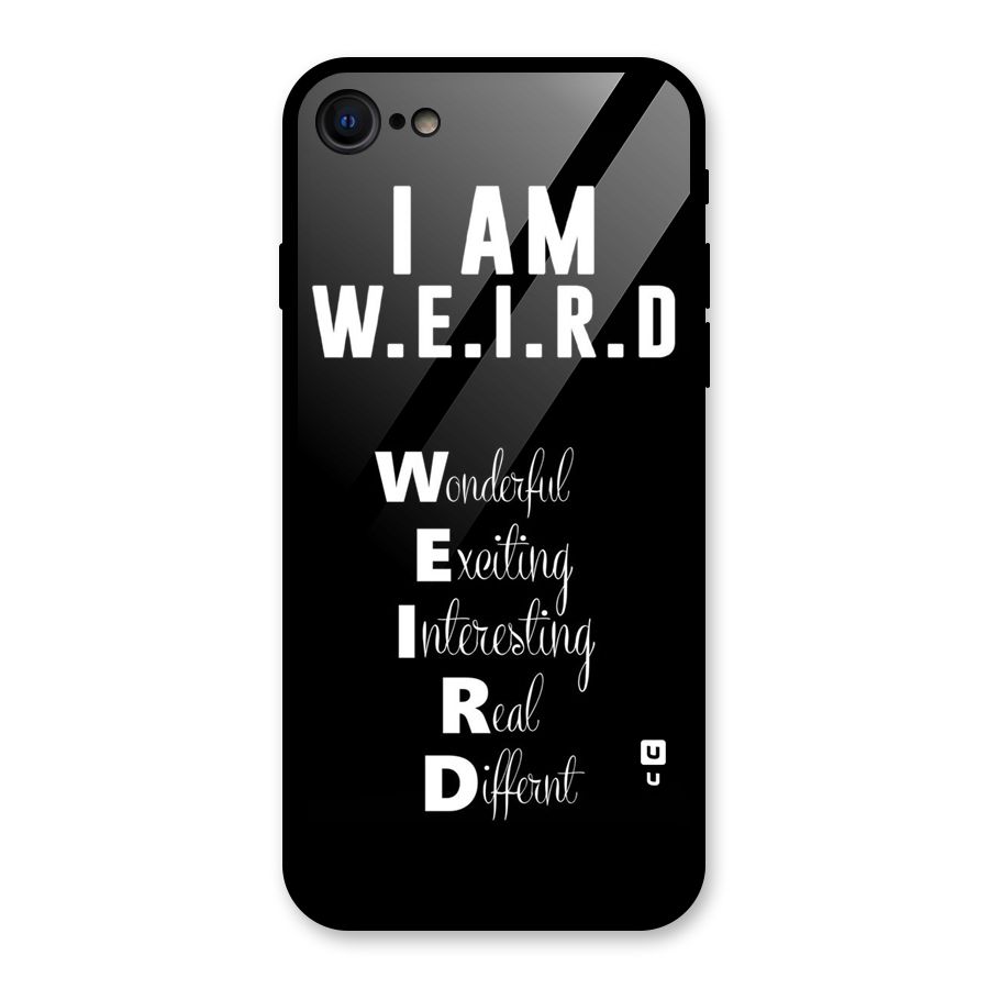 Weird Me Glass Back Case for iPhone 7