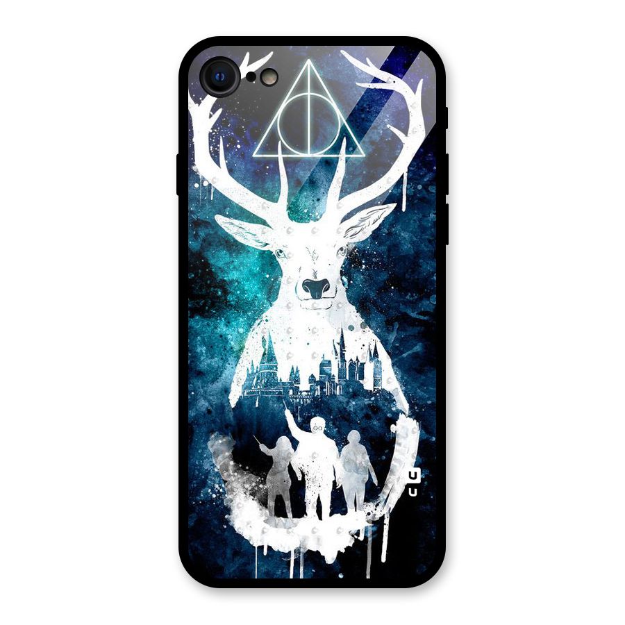 White Deer Glass Back Case for iPhone 7